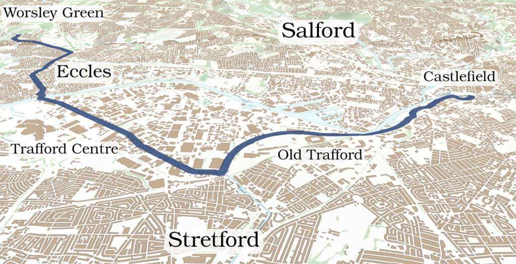 Bridgewater Canal 3D map