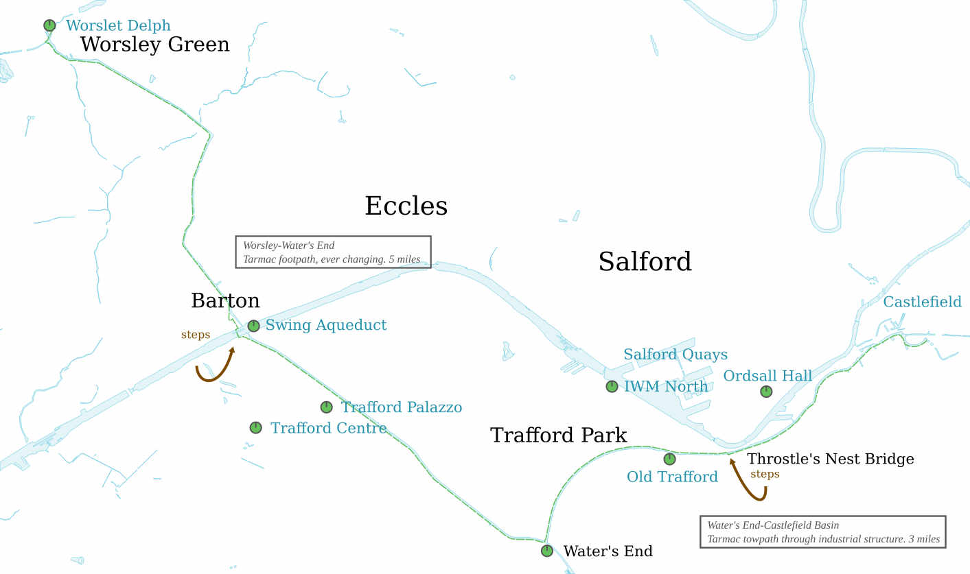 Bridgewater Canal map