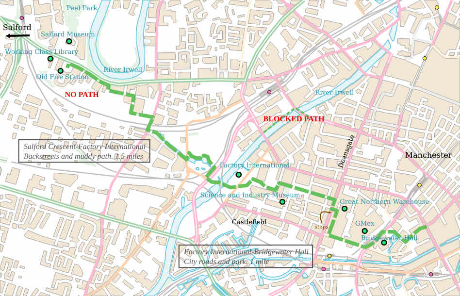 Manchester Salford Junction Canal map