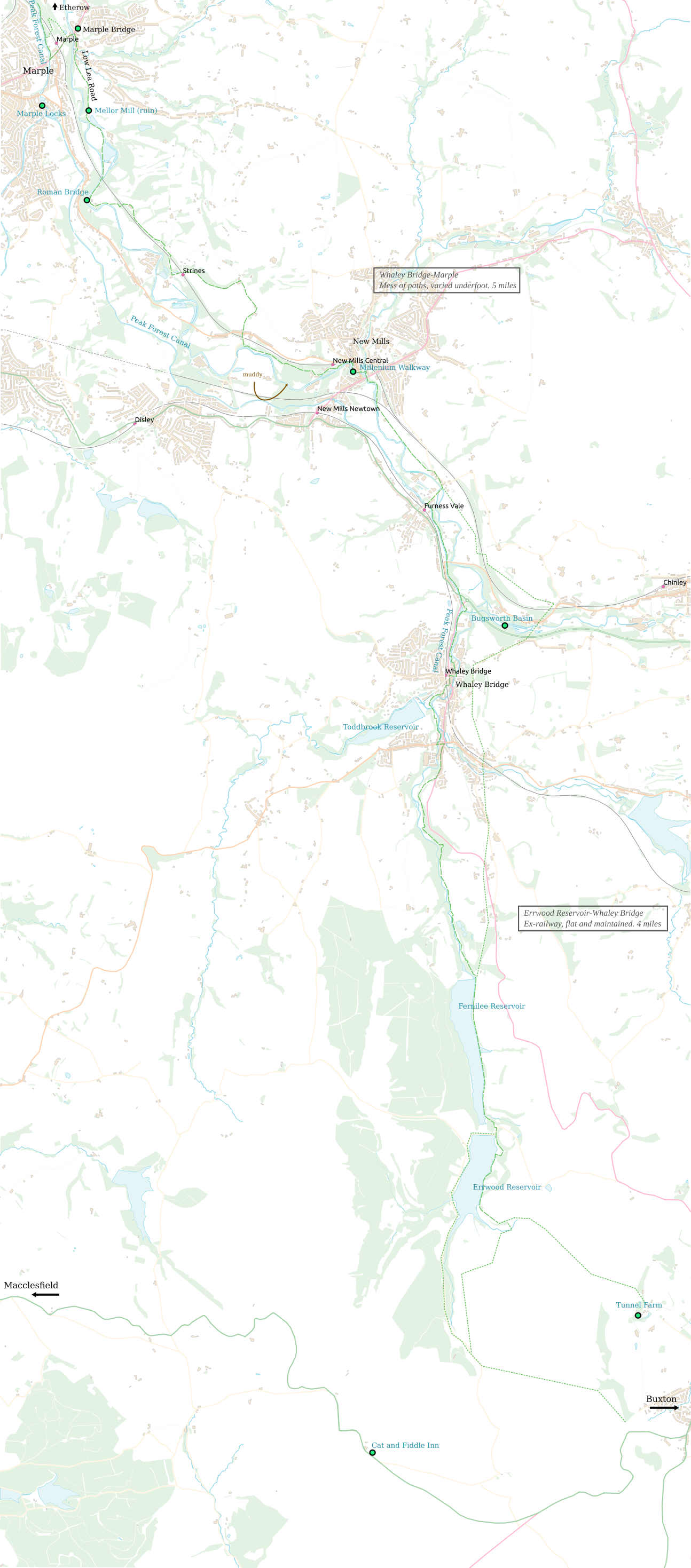 River Goyt South map