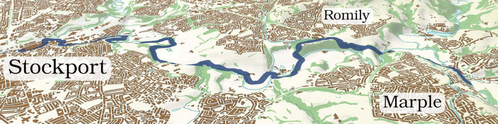 River Goyt West 3D map