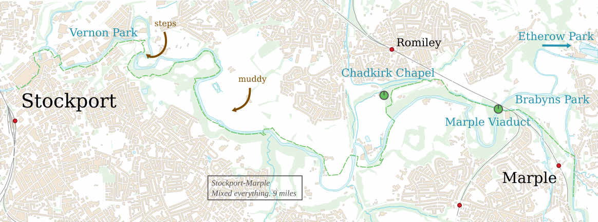 River Goyt West map