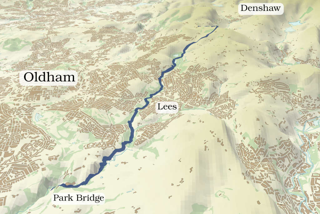 River Medlock North 3D map