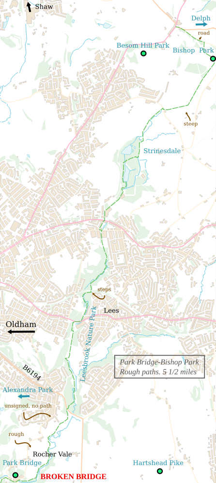 River Medlock North map