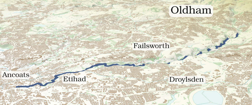 River Medlock South 3D map