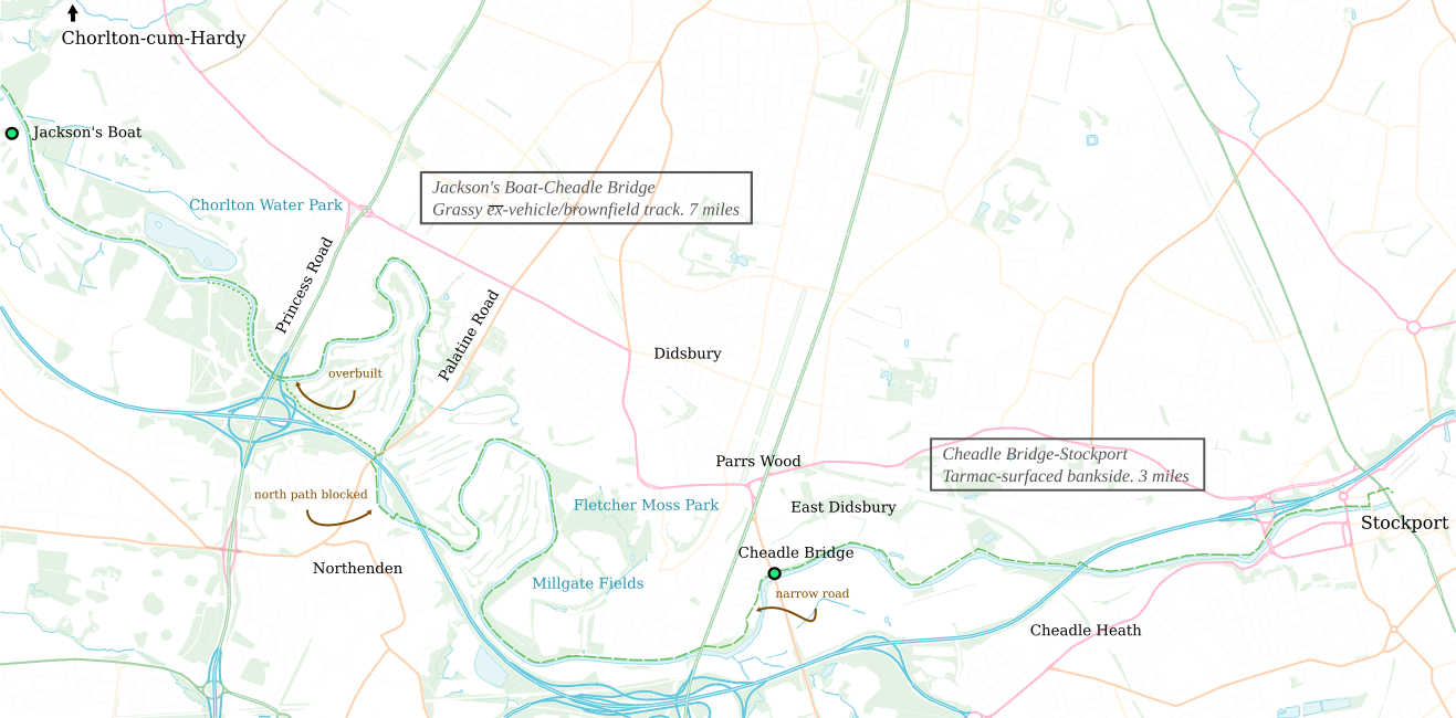 River Mersey East map