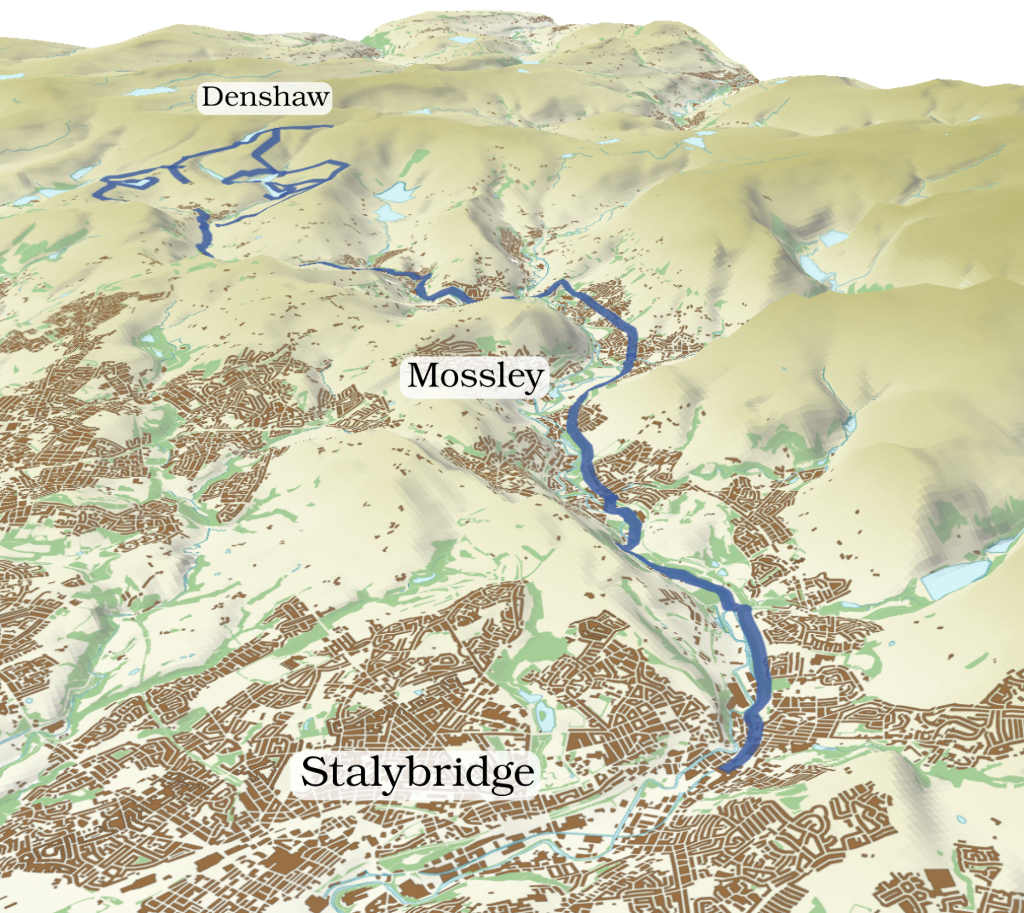 River Tame North 3D map