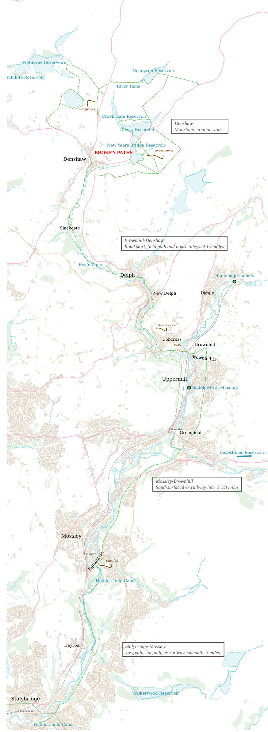 River Tame North map