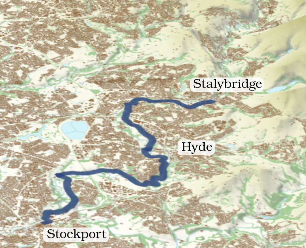 River Tame South 3D map