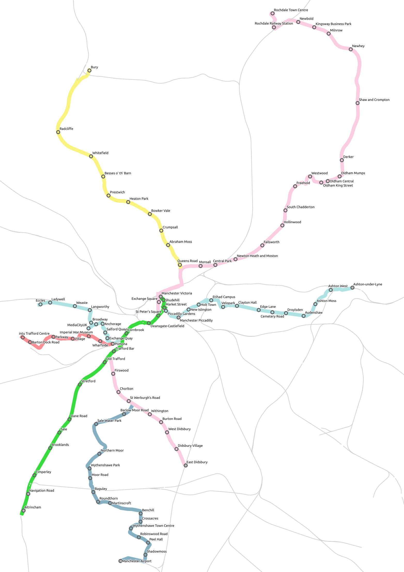 Tram map