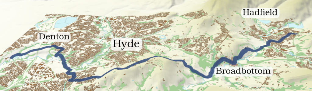 TransPennine, Reddish-Hadfield 3D map